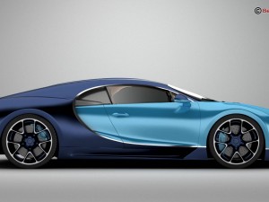 bugatti chiron 2017 Model 3D