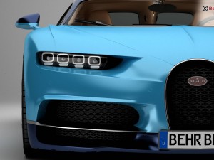 bugatti chiron 2017 Model 3D