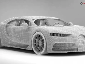 Bugatti Chiron 2017 Modelo 3D