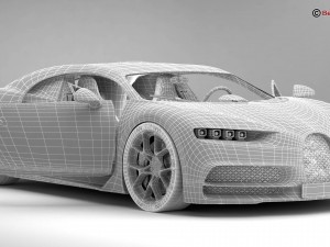 bugatti chiron 2017 Model 3D