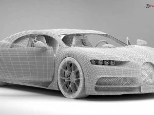 Bugatti Chiron 2017 Modelo 3D