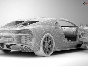 Bugatti Chiron 2017 Modelo 3D