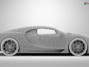 bugatti chiron 2017 Model 3D