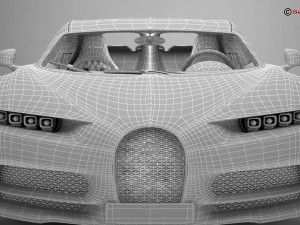 bugatti chiron 2017 Model 3D