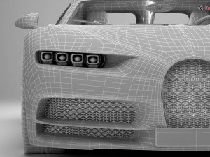 bugatti chiron 2017 Model 3D