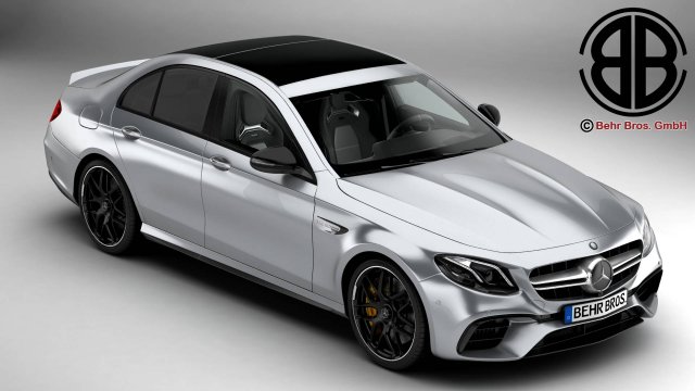 mercedes amg e63 s 2018 3D Model .c4d .max .obj .3ds .fbx .stl .blend