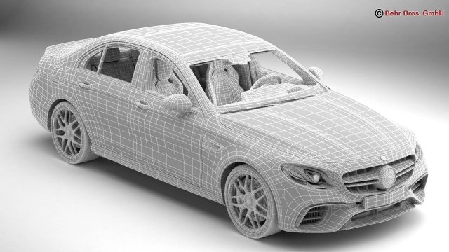 mercedes amg e63 s 2018 3D-Modell in Sportwagen 3DExport