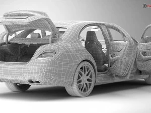 mercedes amg e63 s 2018 3D Model