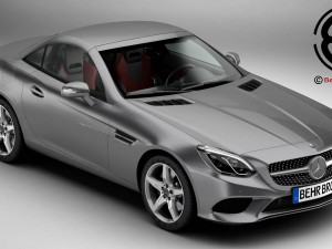 mercedes slc 2017 3D Model