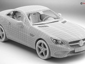 mercedes slc 2017 3D Model