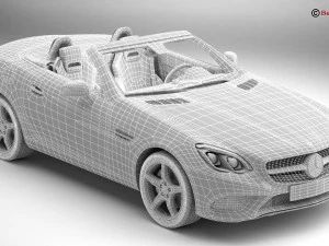mercedes slc 2017 3D Model