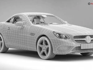 mercedes slc 2017 3D Model