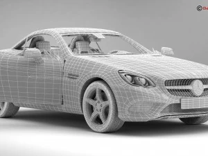 mercedes slc 2017 3D Model