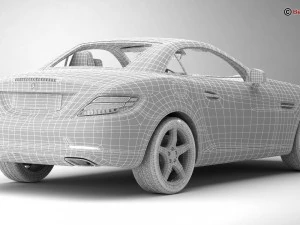 mercedes slc 2017 3D Model