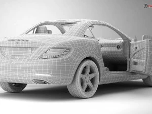 mercedes slc 2017 3D Model