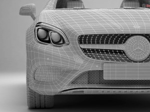 mercedes slc 2017 3D 모델