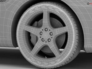 mercedes slc 2017 3D Model