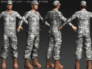 daniel military cloth 3D Model