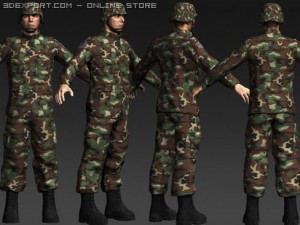 daniel military cloth 3D Model