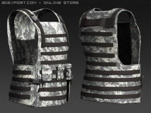 Daniel militaire doek 3D Model