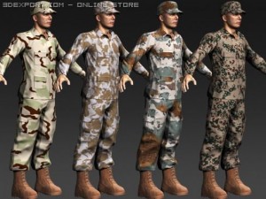 daniel military cloth 3D Model