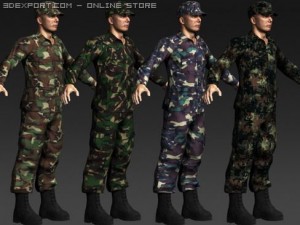 daniel military cloth 3D Model