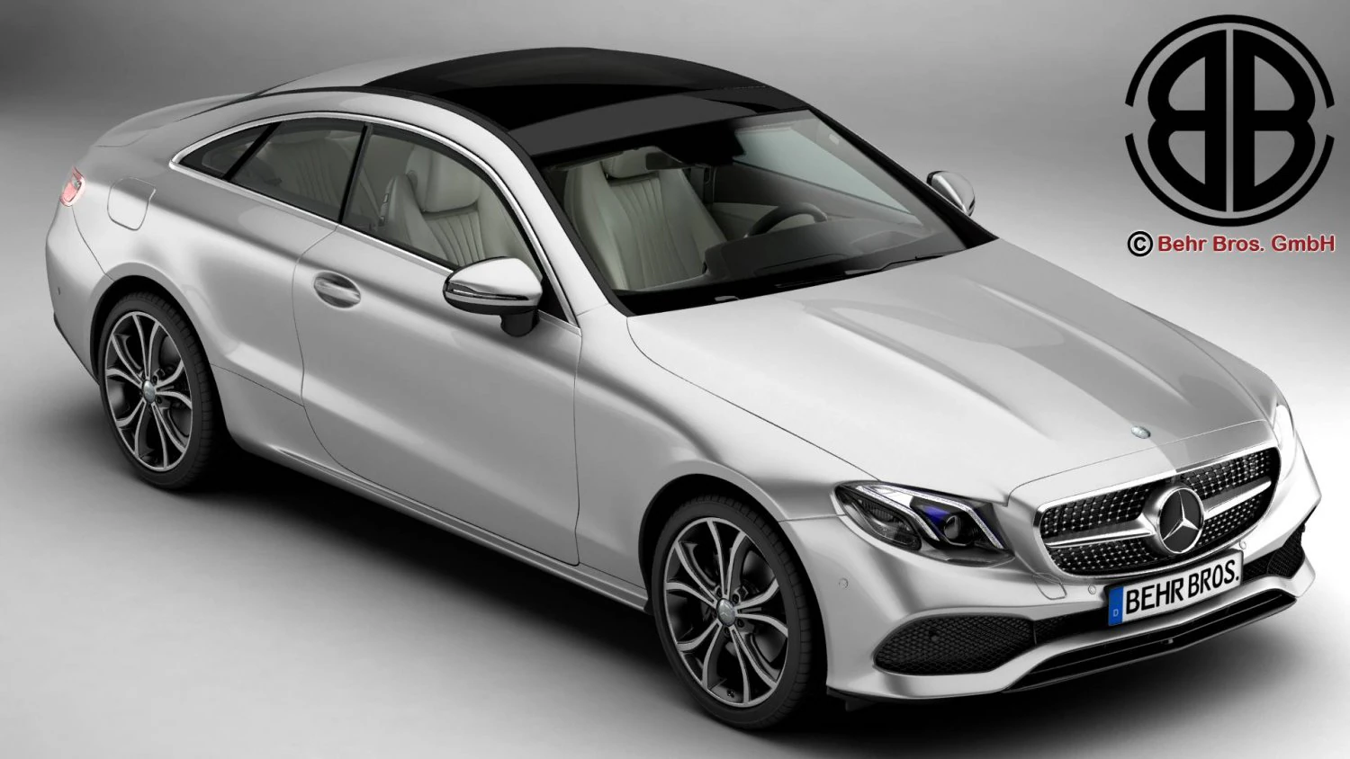 mercedes e class coupe 2017 3D Model .c4d .max .obj .3ds .fbx .stl .blend 