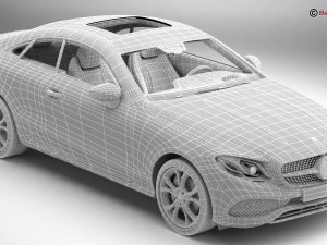 mercedes e class coupe 2017 3D Модель