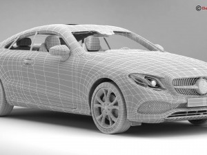 mercedes e class coupe 2017 3D Модель