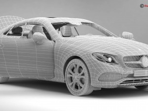 mercedes e class coupe 2017 3D Модель