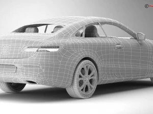 mercedes e class coupe 2017 3D Model