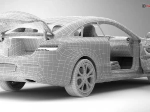 mercedes e class coupe 2017 3D Model