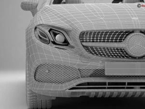 mercedes e class coupe 2017 3D Model