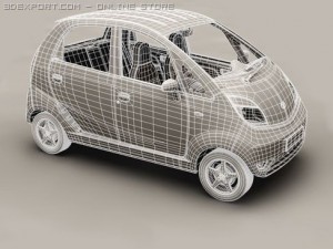 tata nano 3D 模型