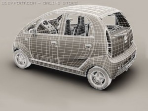 tata nano 3D 模型