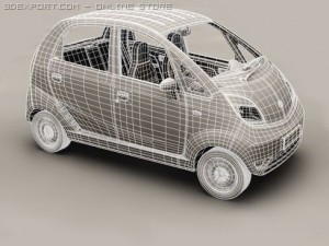 tata nano 3D 模型
