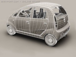 tata nano 3D 模型