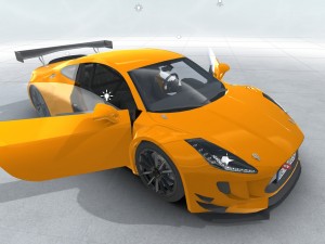 generic sports car gt3 realtime 3D मॉडल