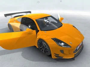 generic sports car gt3 realtime 3D Model