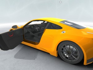 generic sports car gt3 realtime 3D मॉडल