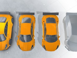 generic sports car gt3 realtime 3D मॉडल