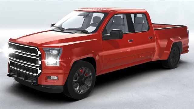 generic pickup realtime 3D मॉडल .c4d .max .obj .3ds .fbx .stl .blend 