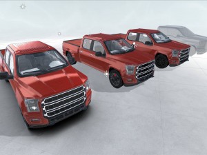generic pickup realtime 3D मॉडल