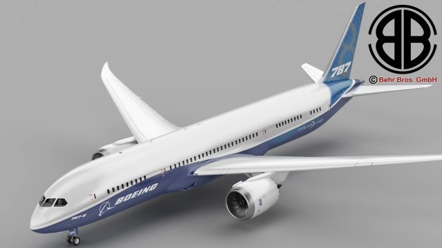 boeing 787-8 Modelo 3D .c4d .max .obj .3ds .fbx .stl .blend 