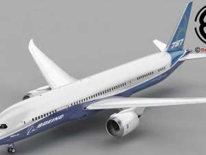 Boeing 787-8 Modello 3D