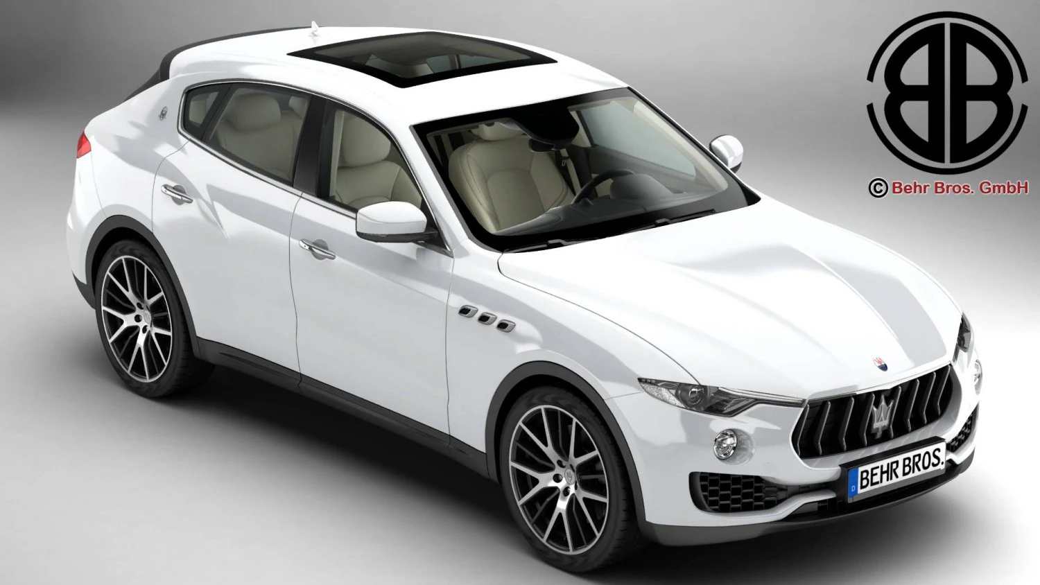 maserati levante 2017 3D Model .c4d .max .obj .3ds .fbx .stl .blend 