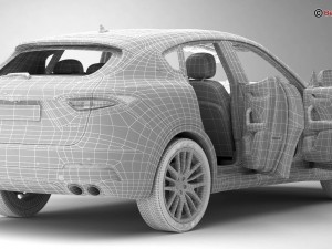 maserati levante 2017 3D मॉडल