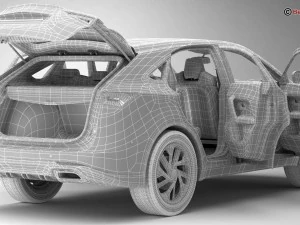 generic suv 2018 3D Model