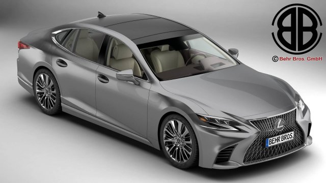 lexus ls 500 2018 3D 모델 .c4d .max .obj .3ds .fbx .stl .blend 