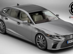 lexus ls 500 2018 Modelo 3D